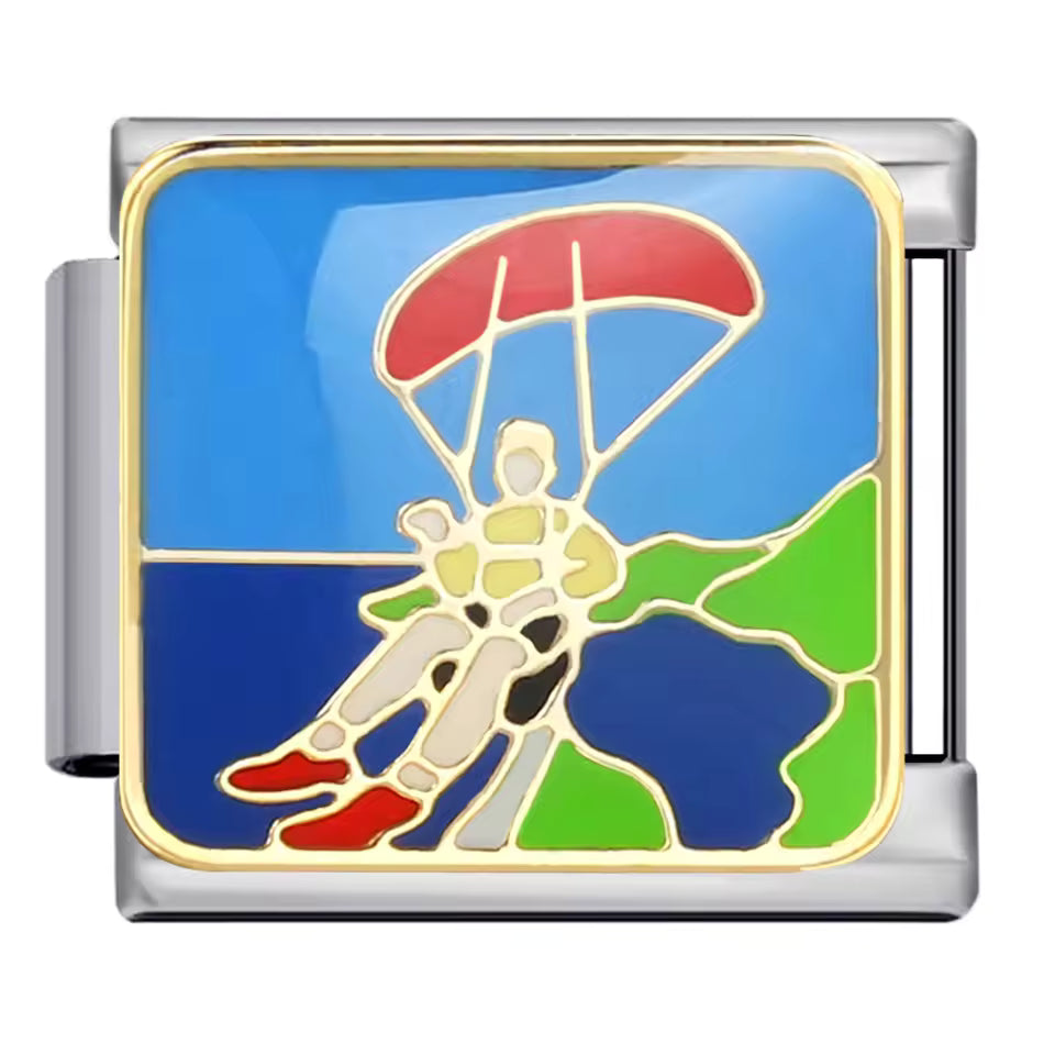 Parasailing Italian charm 9mm