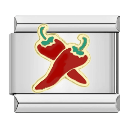 Peppers 9mm Italian charm by Charmette compatible with all Italian charm bracelets