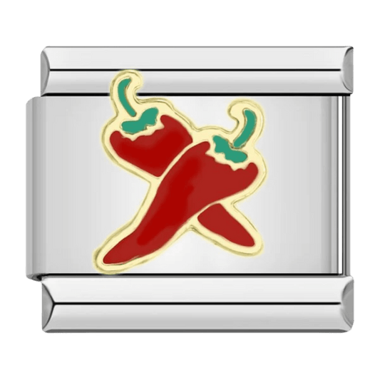 Peppers 9mm Italian charm by Charmette compatible with all Italian charm bracelets