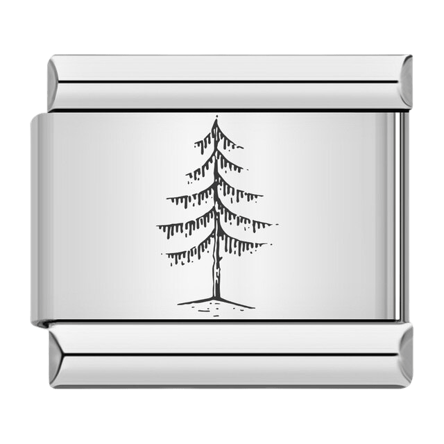 Pine tree Italian charm 9mm tree charm for Italian charm bracelet