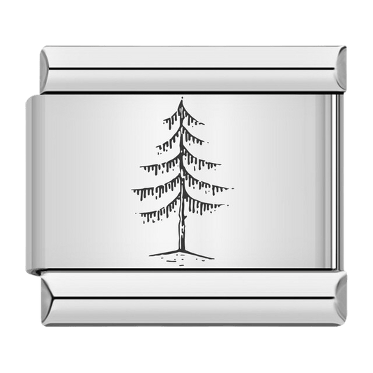 Pine tree Italian charm 9mm tree charm for Italian charm bracelet