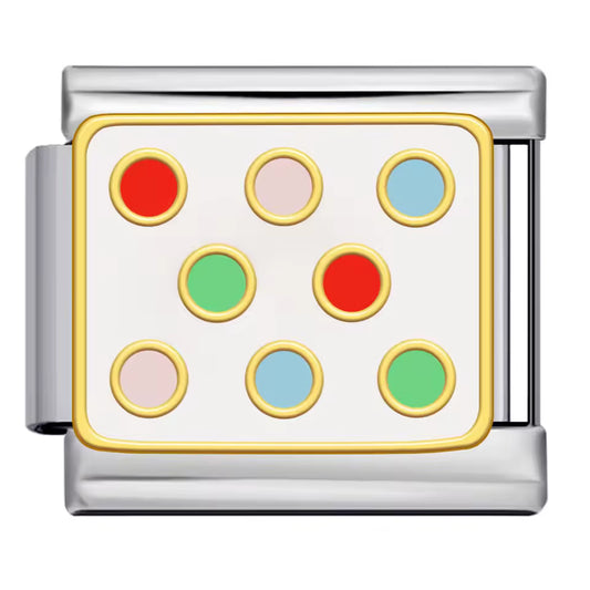 Polkadots Italian charm 9mm