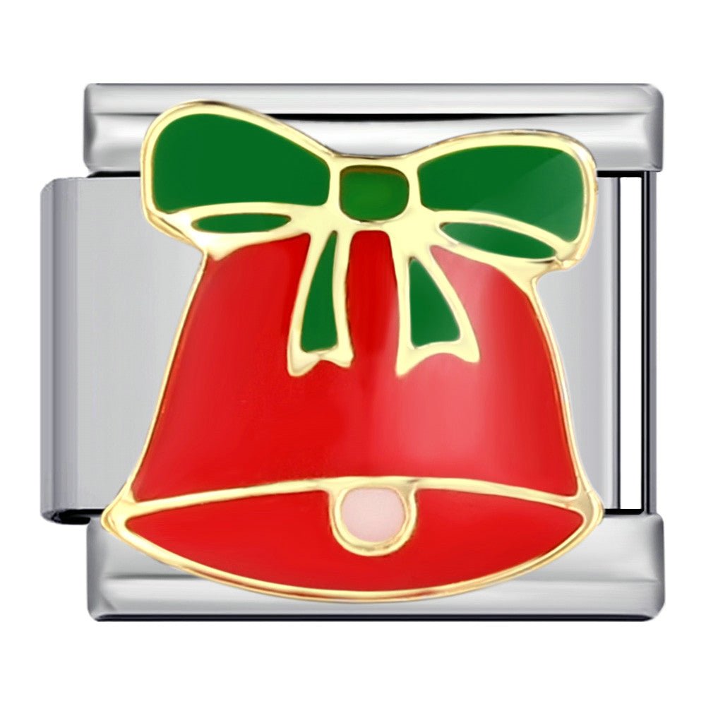 Red bell Italian charm 9mm