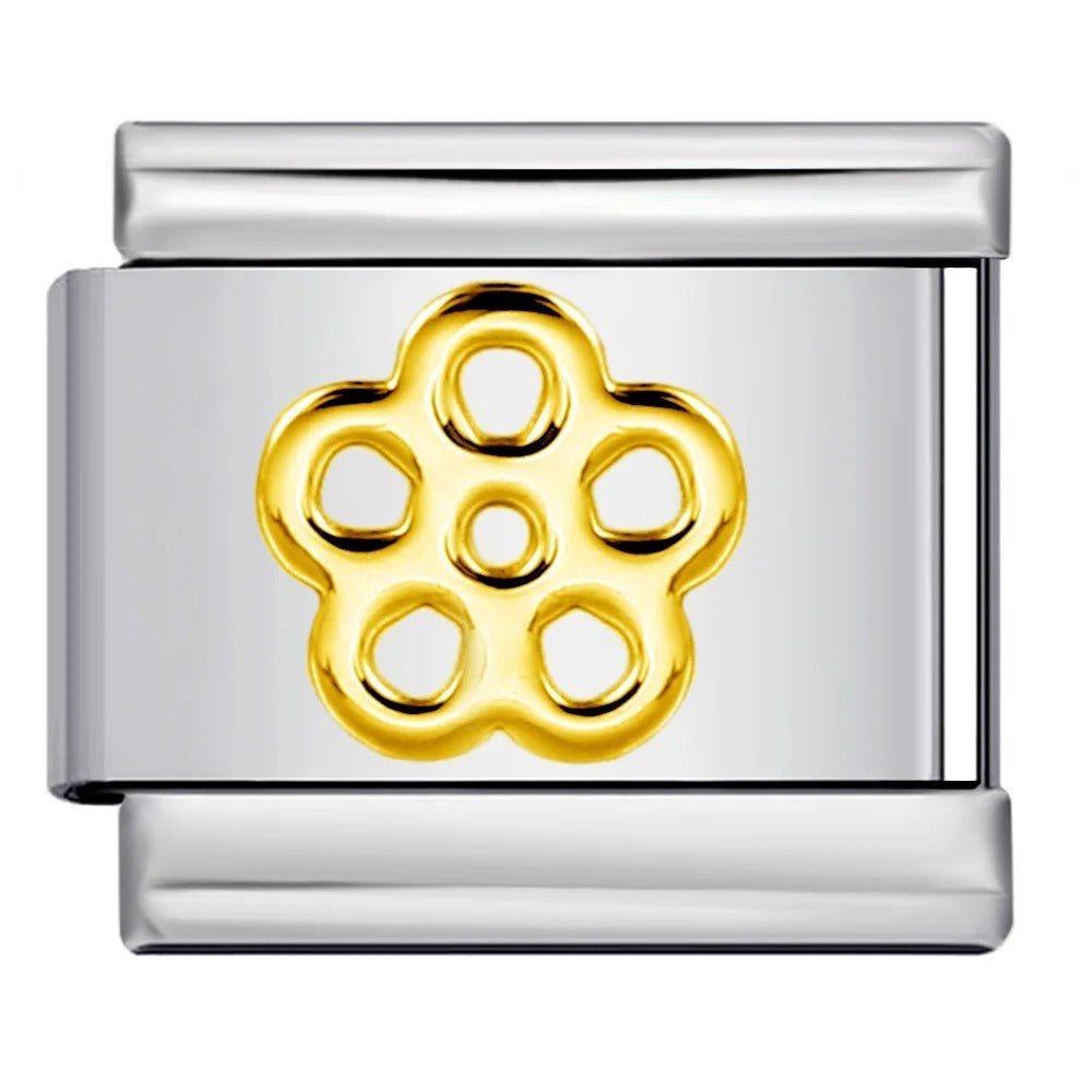 Revolver cylinder 9mm Italian charm on Italian charm bracelet
