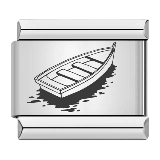 Row boat Italian charm 9mm boat charm for Italian charm bracelet