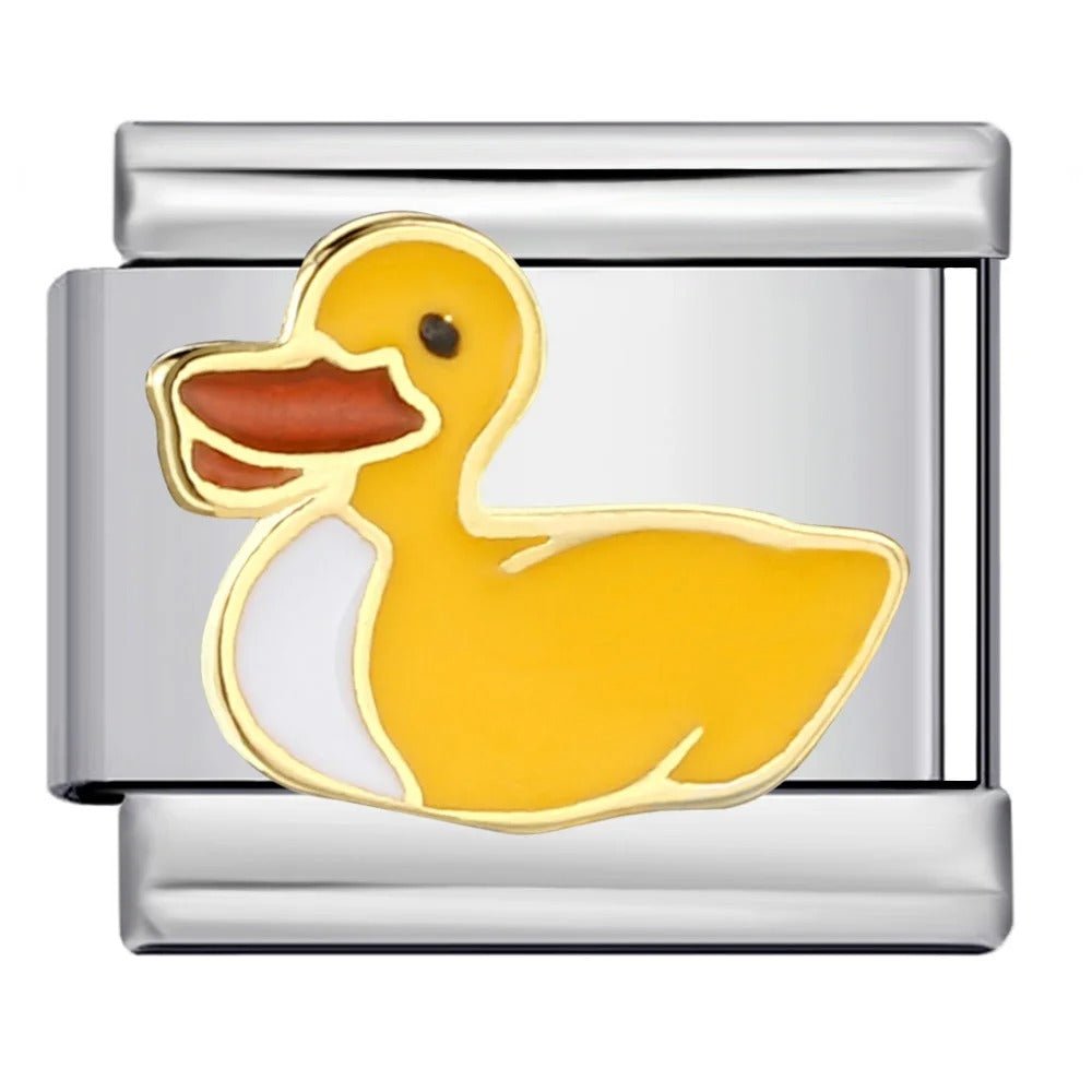 Rubber duck Italian charm 9mm animal toy design
