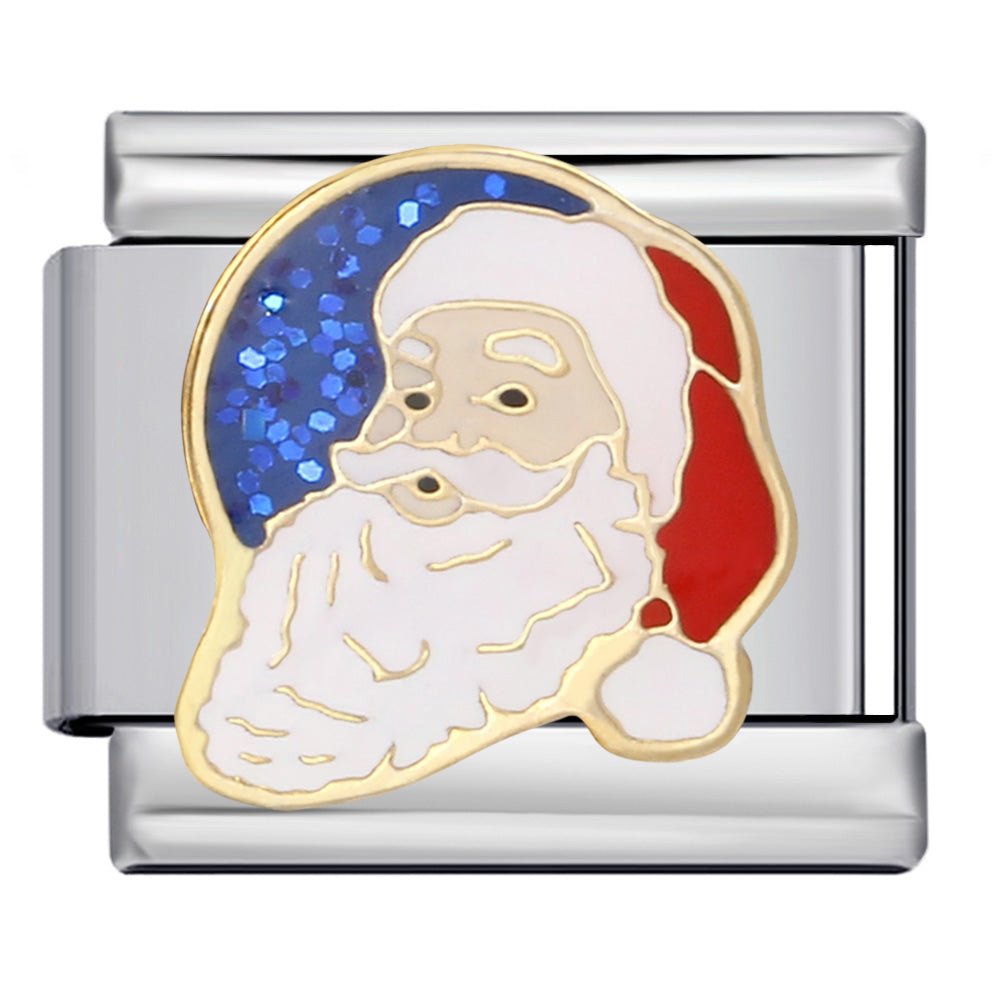Santa Claus face Italian charm 9mm