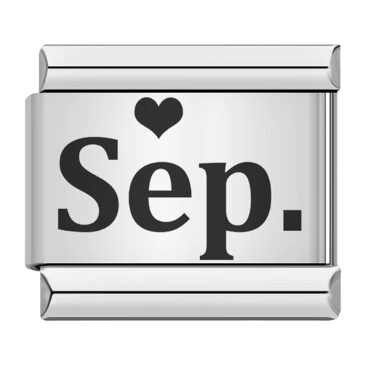 September month Sep Italian charm 9mm for Italian charm bracelet