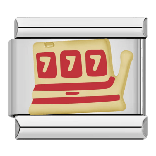 Slot machine 9mm Italian charm by Charmette compatible with all Italian charm bracelets