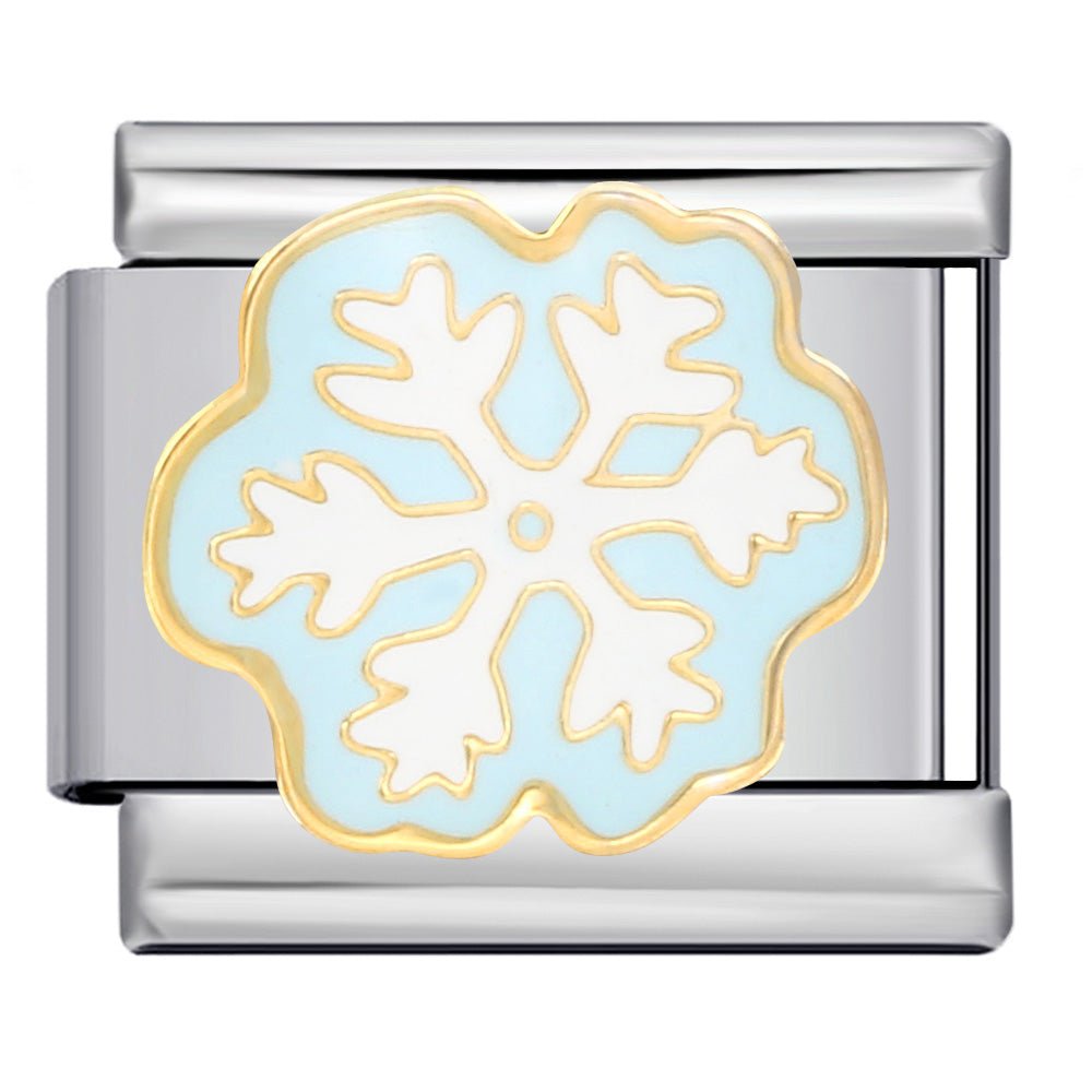 Snowflake Italian charm 9mm