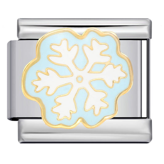 Snowflake Italian charm 9mm