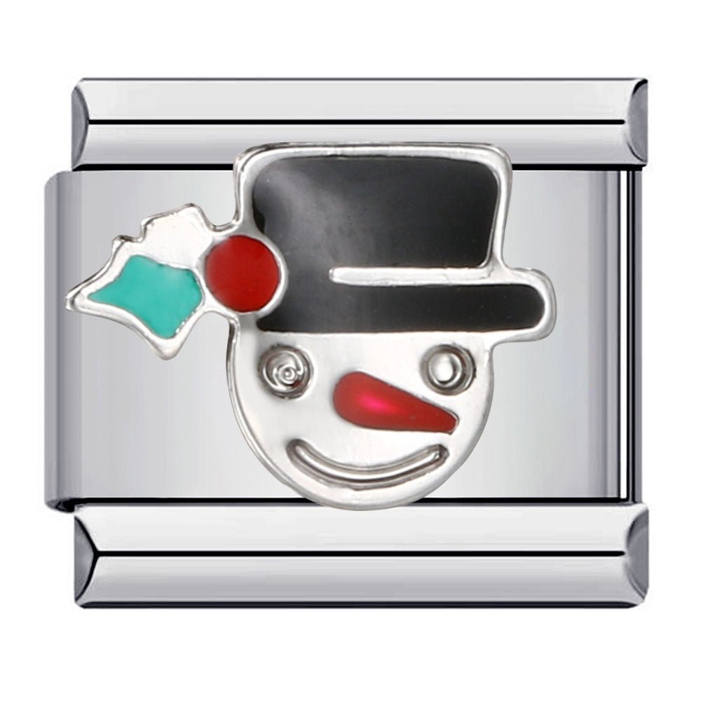 Snowman Italian charm 9mm
