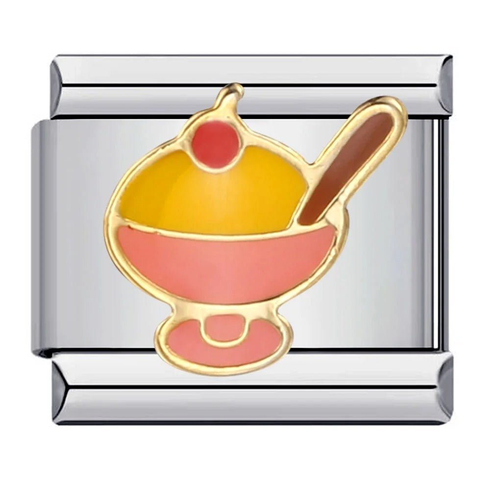 Sorbet dessert bowl Italian charm 9mm frozen dessert design
