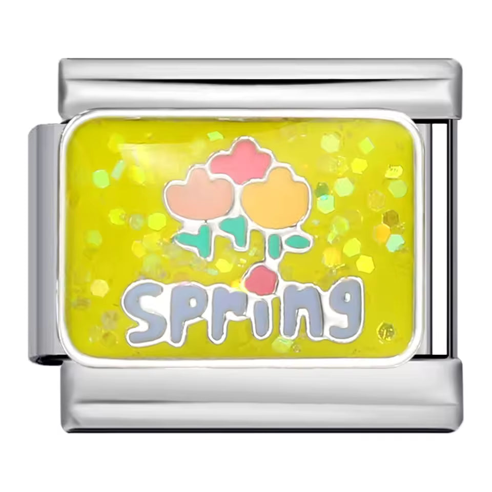 Spring Italian charm 9mm