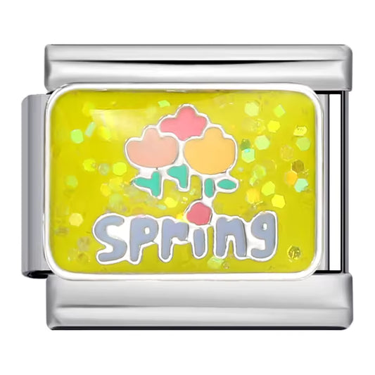 Spring Italian charm 9mm