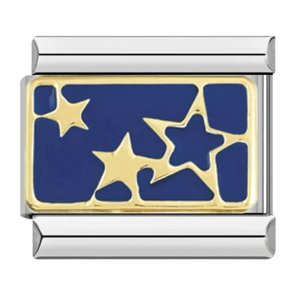 Stars 9mm Italian charm by Charmette compatible with all Italian charm bracelets