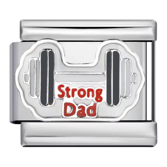 Strong Dad Italian charm 9mm
