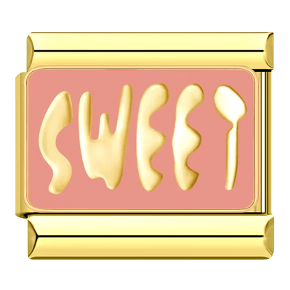 Sweet Italian charm close-up showing detail and finish compatible with all 9mm charm bracelets