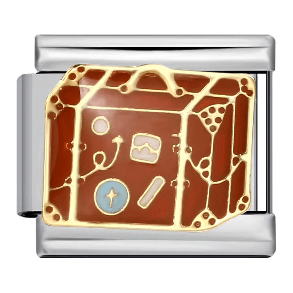 Travel luggage suitcase Italian charm 9mm travel suitcase Italian charm link