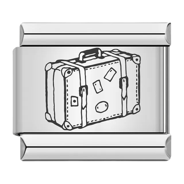 Travel suitcase Italian charm 9mm travel charm for Italian charm bracelet