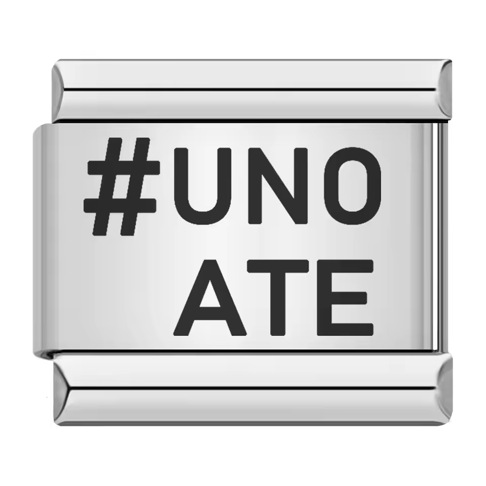 Uno Ate 9mm Italian charm compatible with all Italian charm bracelets