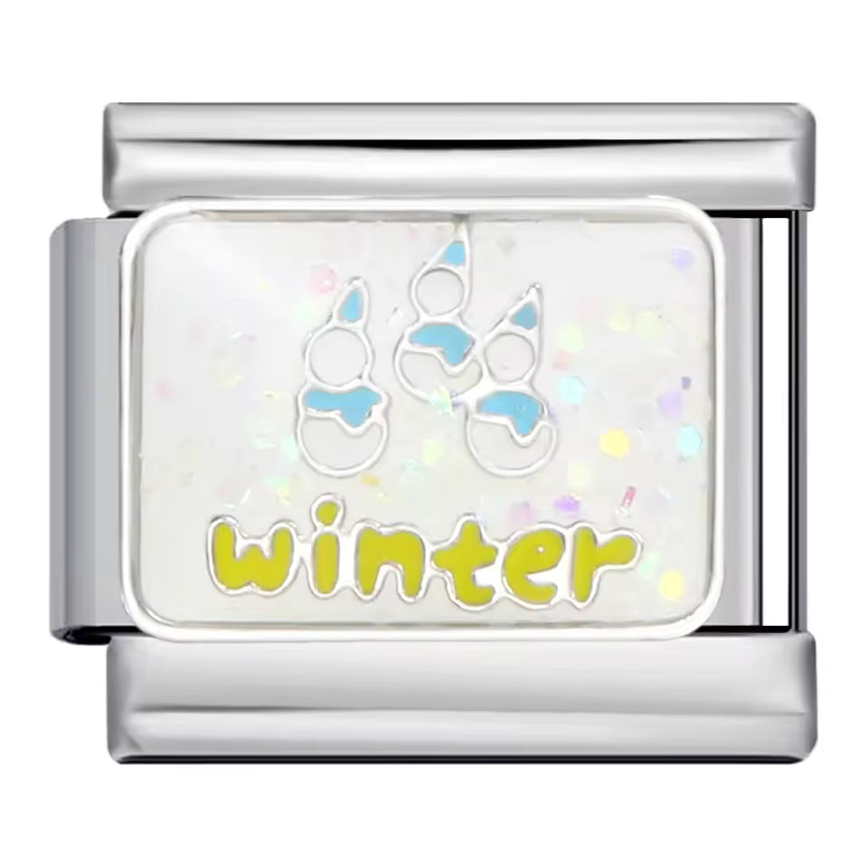 Winter Italian charm 9mm