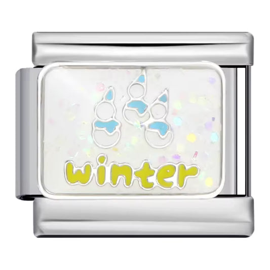 Winter Italian charm 9mm