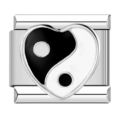 Yin and yang 9mm Italian charm by Charmette compatible with all Italian charm bracelets