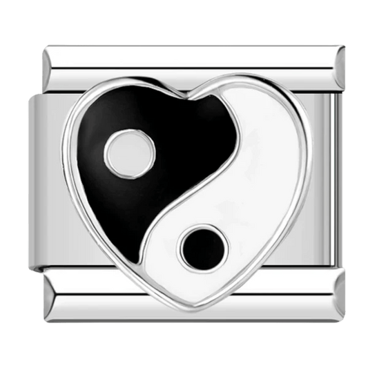 Yin and yang 9mm Italian charm by Charmette compatible with all Italian charm bracelets