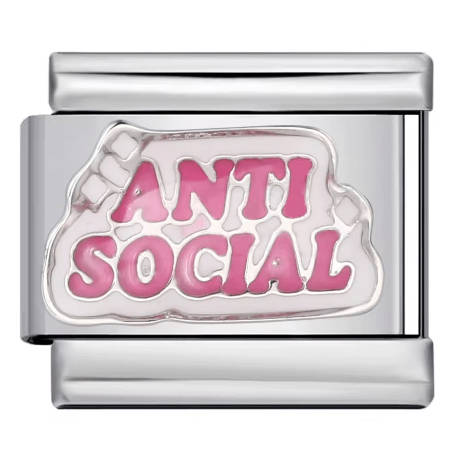 Anti Social - – Italian Charm Bracelet by Charmette