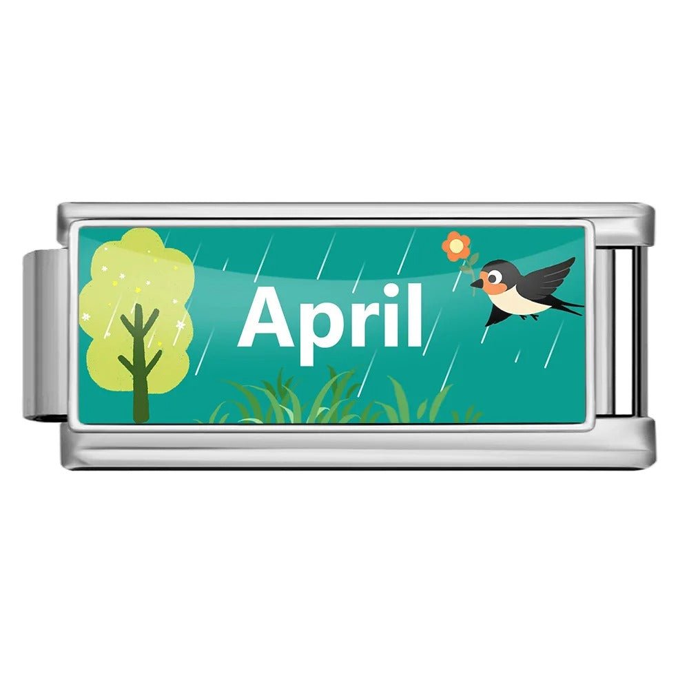 April - – Italian Charm Bracelet by Charmette