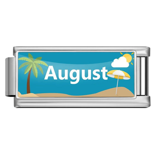August - – Italian Charm Bracelet by Charmette