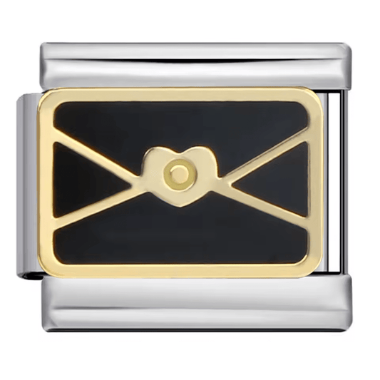 Black Envelope - – Italian Charm Bracelet by Charmette