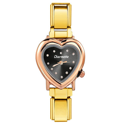 Black Italian Charm Watch -– Italian Charm Bracelet by Charmette