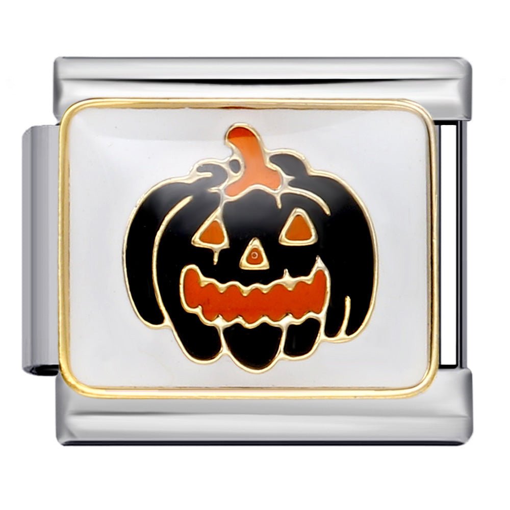 Black Jack O'Lantern - – Italian Charm Bracelet by Charmette