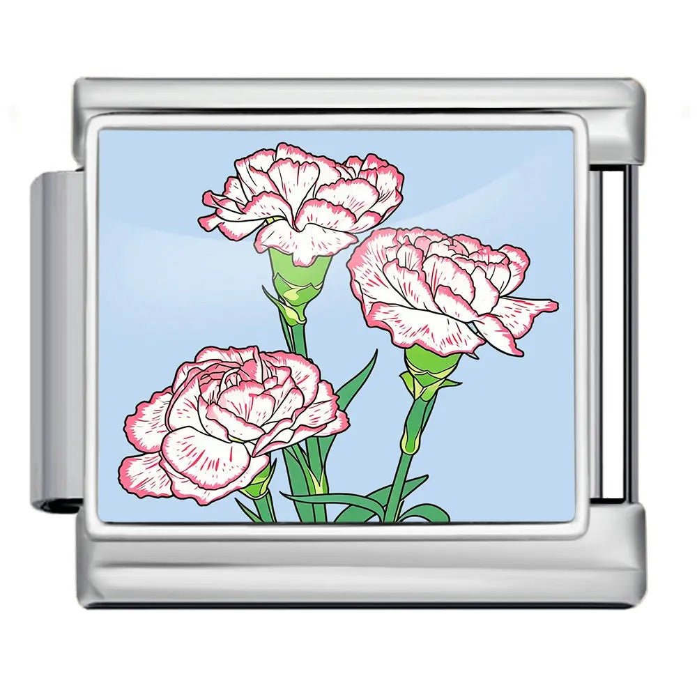 Carnations - – Italian Charm Bracelet by Charmette