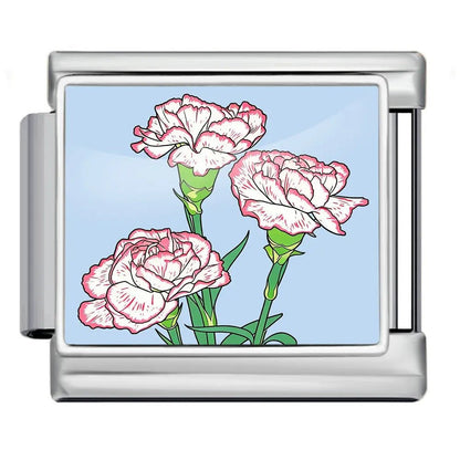 Carnations - – Italian Charm Bracelet by Charmette