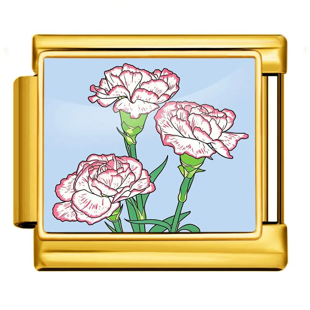 Carnations - – Italian Charm Bracelet by Charmette