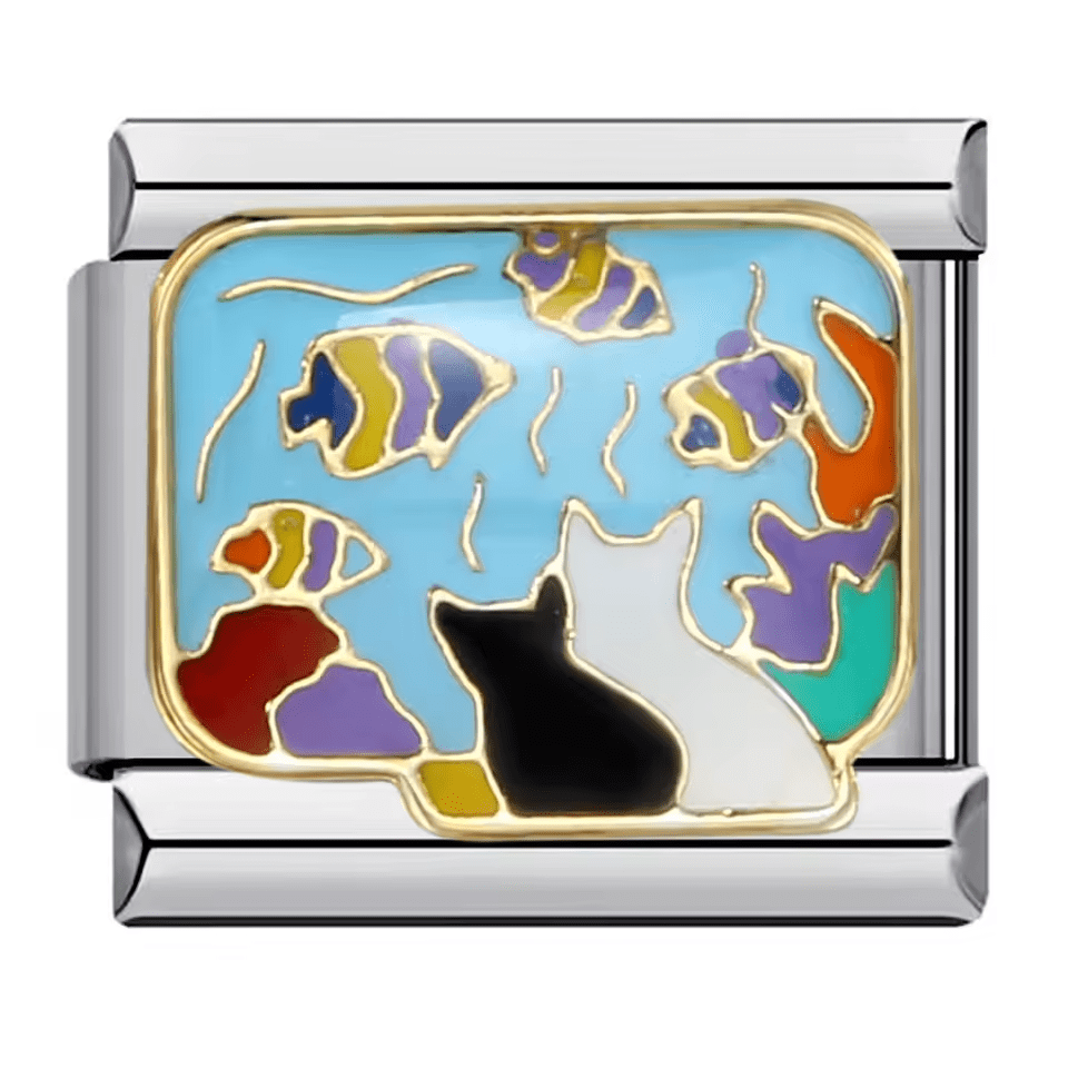 Cat Aquarium - – Italian Charm Bracelet by Charmette
