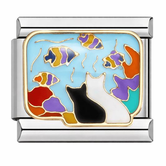 Cat Aquarium - – Italian Charm Bracelet by Charmette