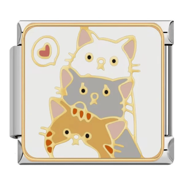 Cats -– Italian Charm Bracelet by Charmette