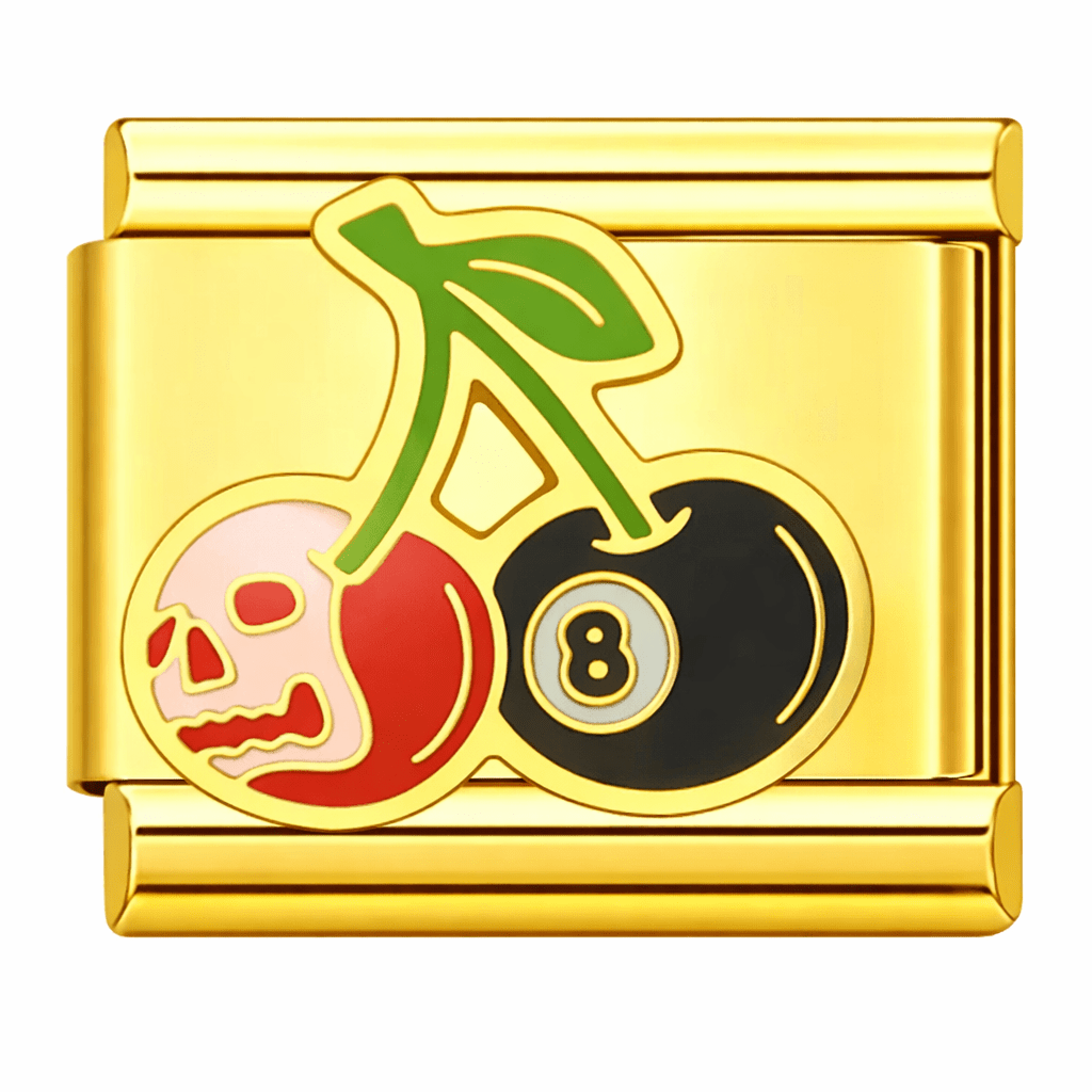 Cherry 8 Ball - – Italian Charm Bracelet by Charmette
