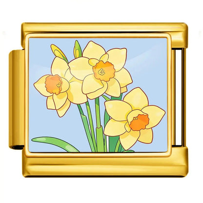 Daffodils - – Italian Charm Bracelet by Charmette