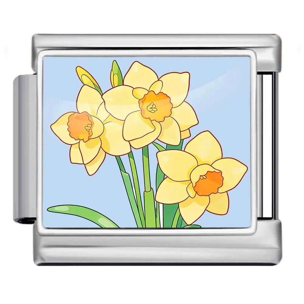 Daffodils - – Italian Charm Bracelet by Charmette