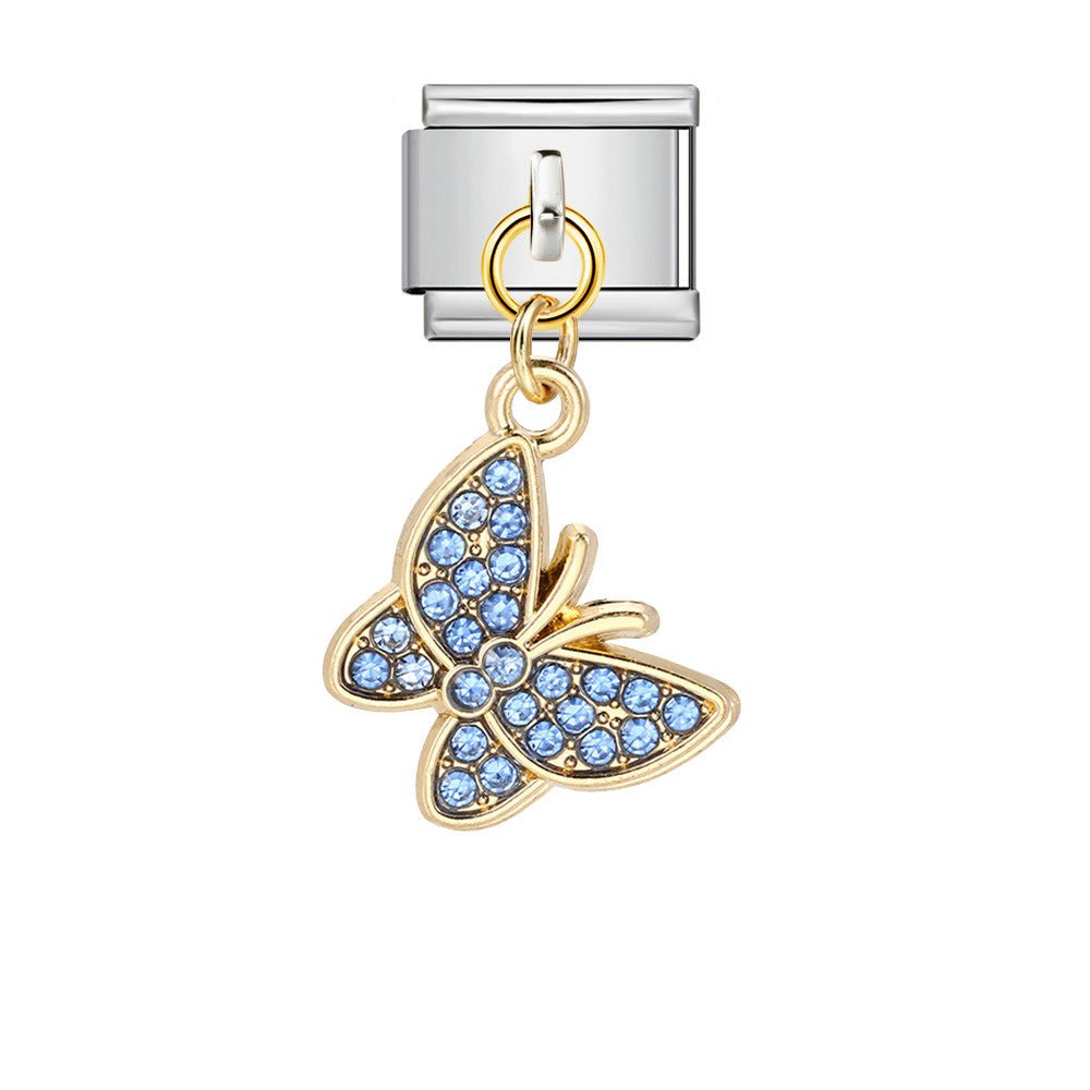 Dangling Butterfly -– Italian Charm Bracelet by Charmette