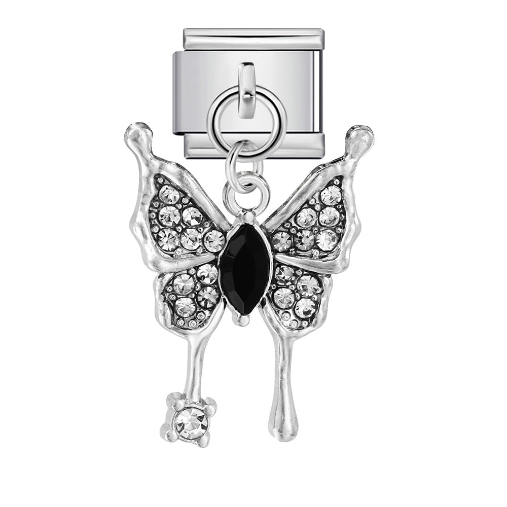 Dangling Butterfly -– Italian Charm Bracelet by Charmette
