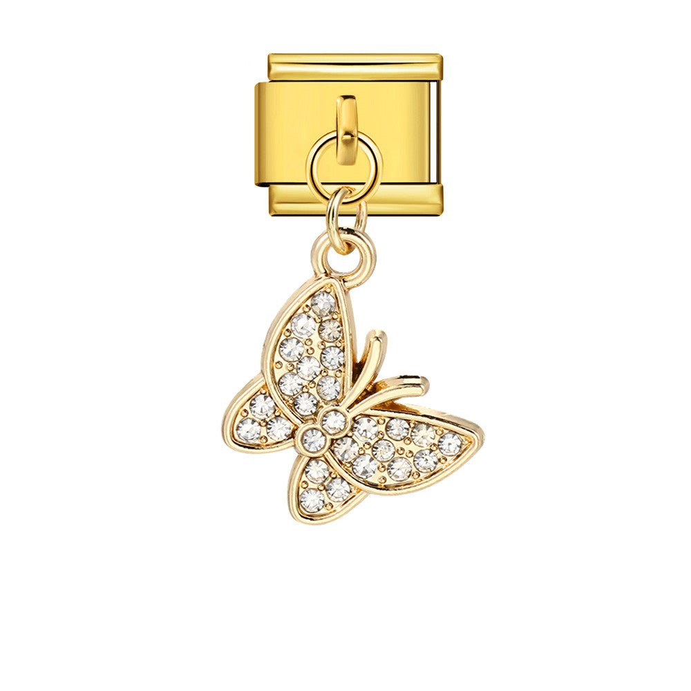 Dangling Butterfly -– Italian Charm Bracelet by Charmette