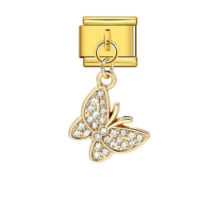 Dangling Butterfly -– Italian Charm Bracelet by Charmette