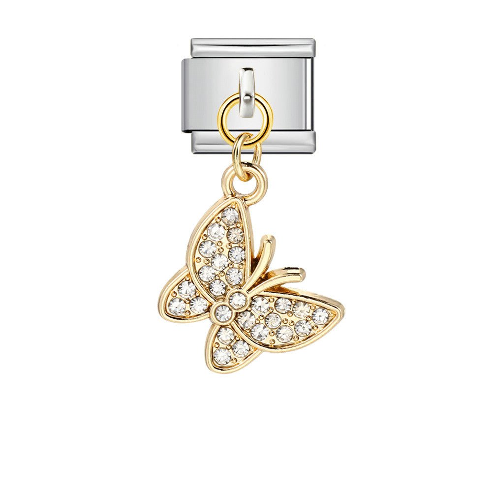 Dangling Butterfly -– Italian Charm Bracelet by Charmette
