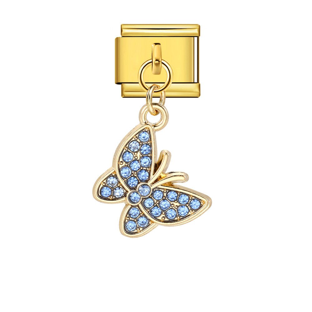Dangling Butterfly -– Italian Charm Bracelet by Charmette